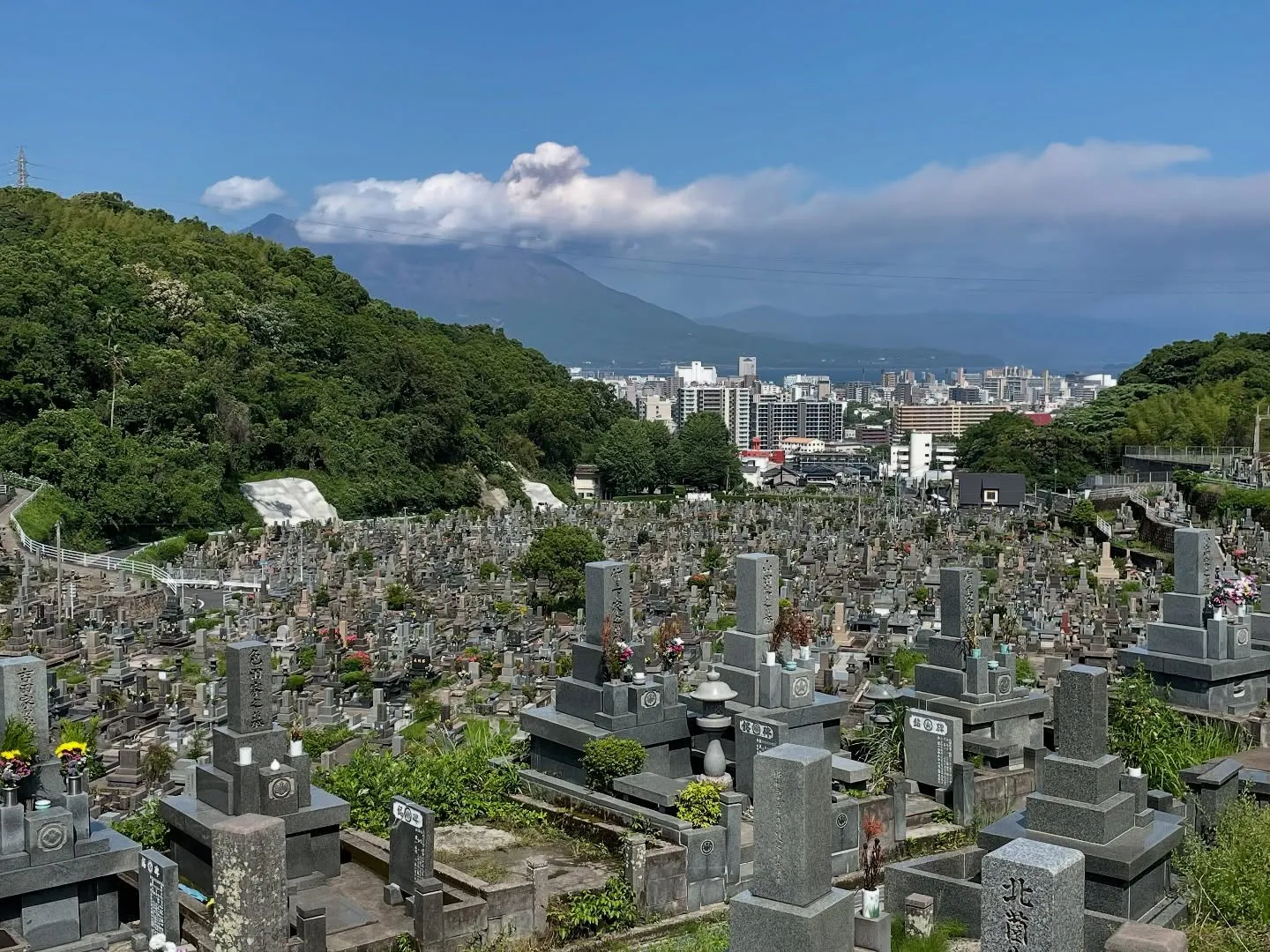 本日も素晴らしい天気に恵まれ、鹿児島の市営墓地にて、皆様に心...